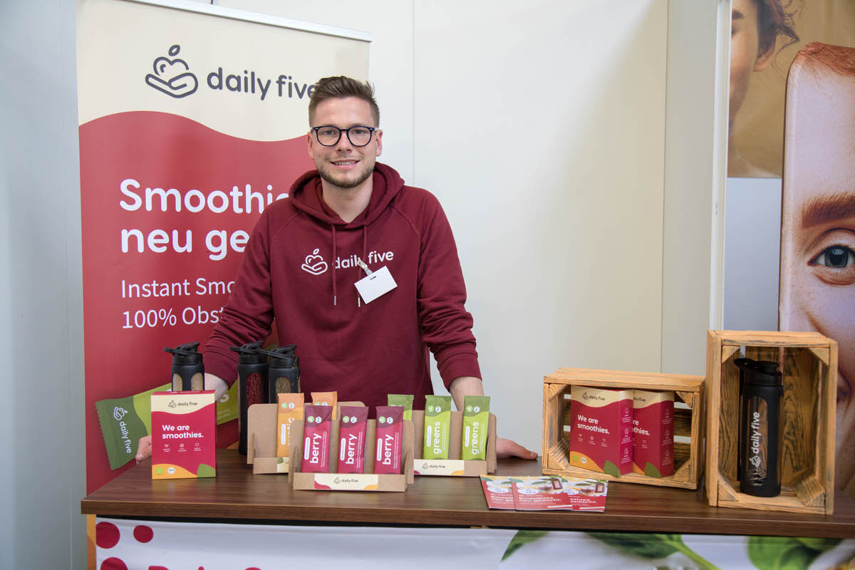 Daily Five Messestand auf der Veggieworld 2022 in Berlin