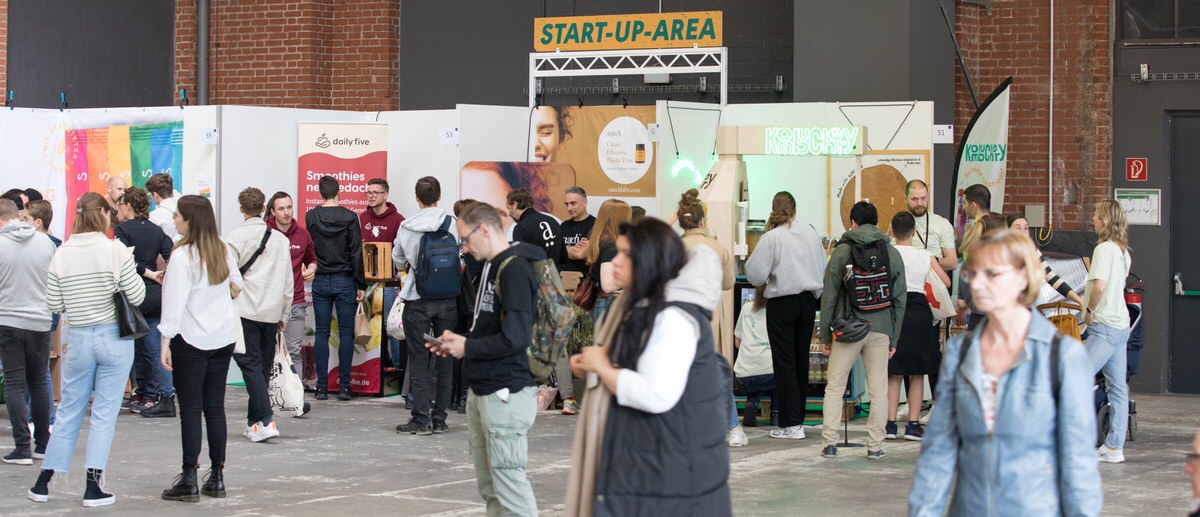 Startup-Area auf der Veggieworld 2022 in Berlin