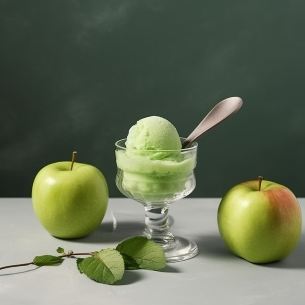 Grünes Apfel-Sorbet - Culinaria Vegan